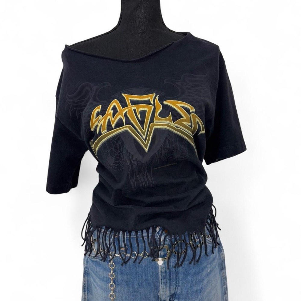 Vintage Eagles chopped band tour tshirt